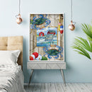 Diamond Painting 5D DIY Crab Scenery Full Round Drill Rhinestone Picture