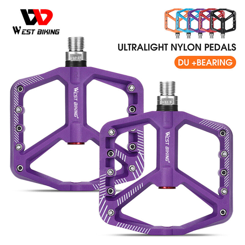 WEST BIKING Bicycle Pedals Widening Cycling Flat Platform Bike Parts Accessories