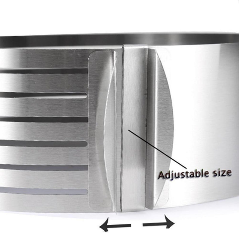 Stainless Steel 15-20cm Adjustable Retractable Circular Ring Cake Mould