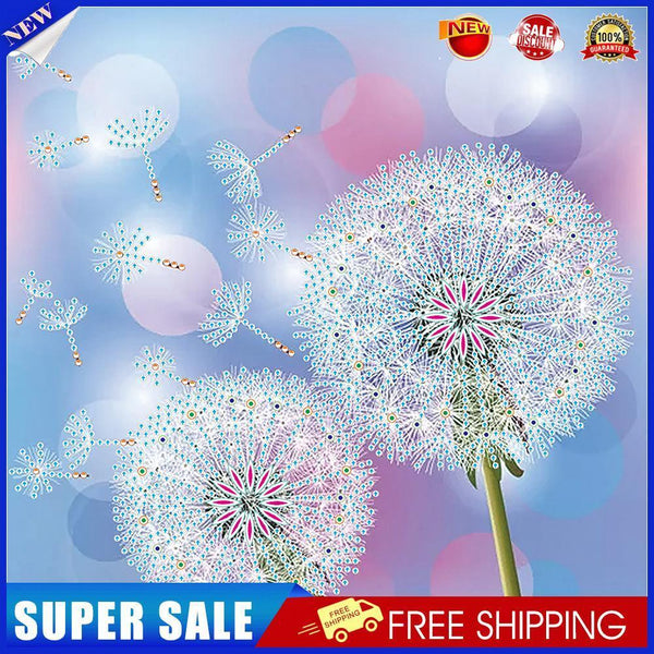 5D DIY Art Dandelion Part Special Shaped Drill Diamond Painting Kit (YX043)