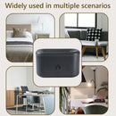 Essential Oil Diffuser Flame Humidifier Home Office Aromatherapy (Black)