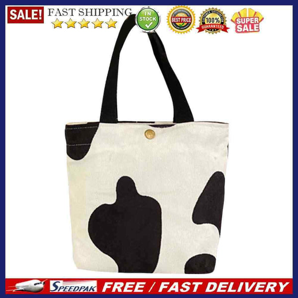 Portable Corduroy Lunch Bags Student Animal Pattern Bento Case Lunch Picnic Tote