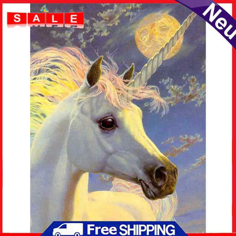 Painting By Numbers DIY Clever Horse Canvas Oil Art Picture Home Room Decor Kit