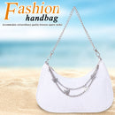 Retro Women Solid Color Small Shoulder Bags Ladies Butterfly Chain Hobos Handbag