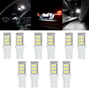 COB Light Bulbs 12V License Plate Light Car LED Reading Bulbs Dome Map T10 W5W