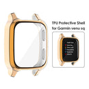 TPU Full Bumper Cover Screen Scratch Case for Garmin Venu Sq (Rose Rold) Newly