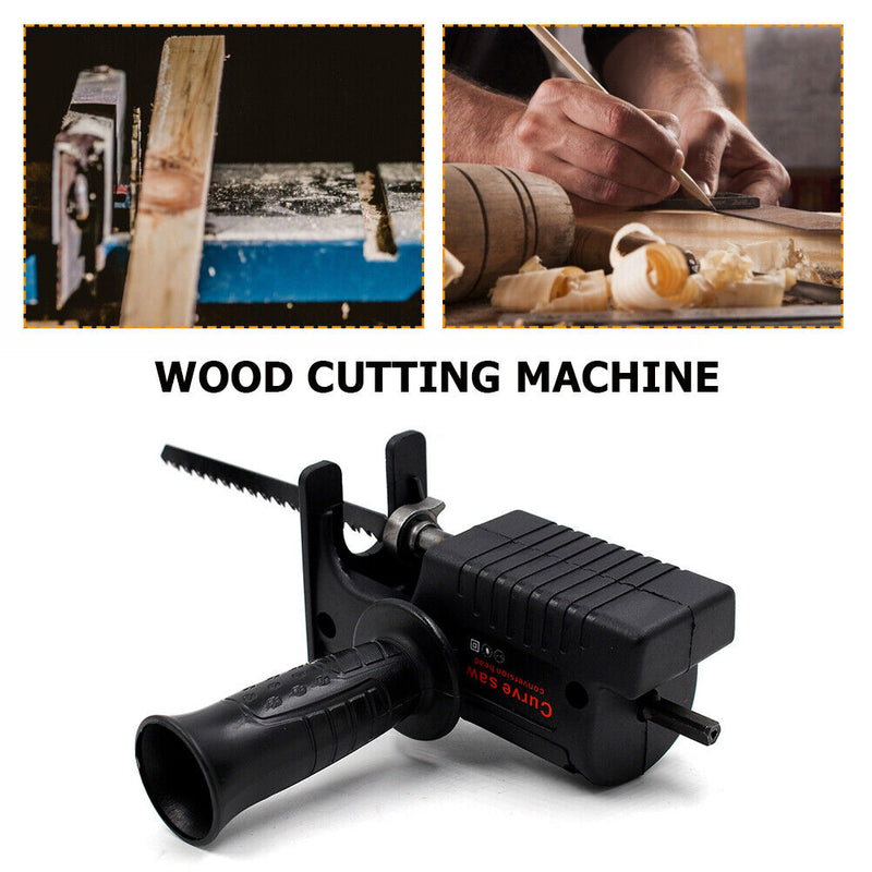 Reciprocating Saw Adapter with Sawblade Electric Drill Modified Saw Tools Newly