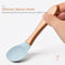 Baby Wooden Silicone Feeding Spoon Toddlers BPA-free Tableware (5) Newly
