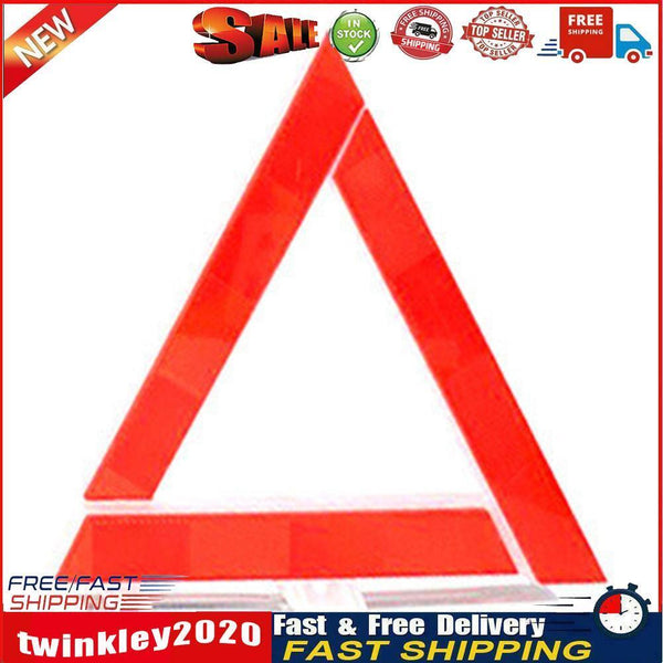 Road Safety Car Emergency Breakdown Triangle Reflective Red Warning Sign Newly