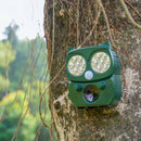 Outdoor Solar Ultrasonic Animal Repeller Dog Sound Alarm Repellent (Green) Newly