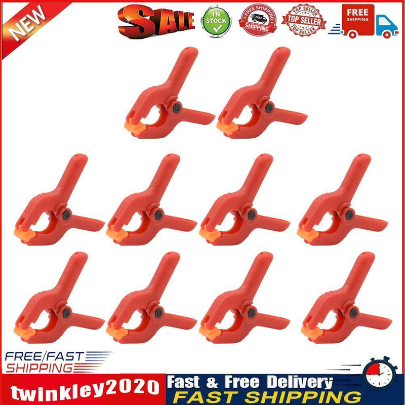 10pcs 2inch Spring Clamps Woodworking Clip Photo Studio Background (Red) Newly