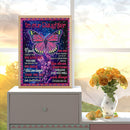 Butterfly English DIY Diamond Painting Special Shaped Pictures Home Decor