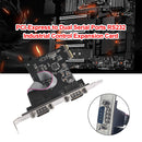 PCIe Serial Expansion Card PCI-Express to 2 Serial Ports COM Adapter for Windows
