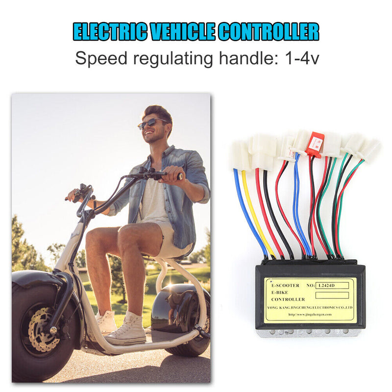 24V 250W Electric Bicycle Brushed Controller Box for Motor Scooter E-bike Parts