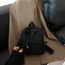 Children Casual Plush Solid Color Backpack Cute Shoulder Bag Handbags Rucksack