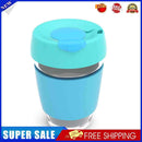 #A Portable Water Glass Cups Mug with Hand Heat Resistant Mug Lid  Cup with lid