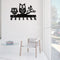 #A Black Metal Key for Door Hallway Front Entryway Office Wall-mounted Clothes R