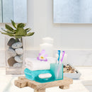 Wood Pedestal Riser Stand Wooden Soap Holder Wood Tray for Bathroom Home Kitchen