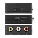 Durable Mini 1080P AV Scart Converter Adapter Connector HDMI to 3 RCA CVBS