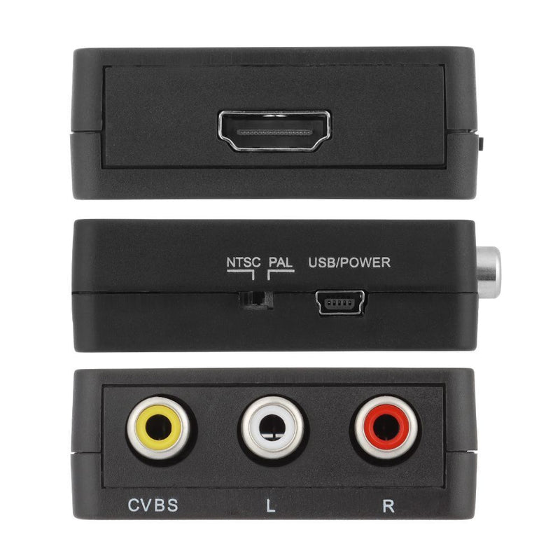 Durable Mini 1080P AV Scart Converter Adapter Connector HDMI to 3 RCA CVBS
