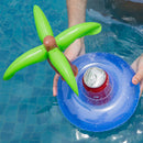 Coconut Tree Inflatable Drink Coasters Beverage Cup Holder Summer Floating