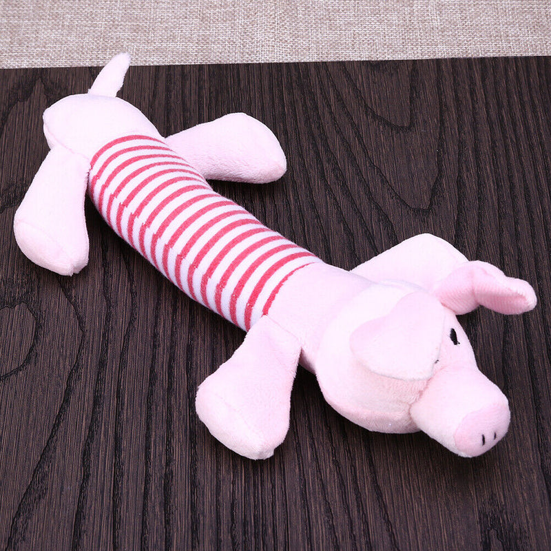 Pet Puppy Chew Squeaker Squeaky Plush Sound Ball For Dog-pig