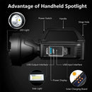 Camping Super Bright LED Searchlight USB Rechargeable Solar Fishing Light