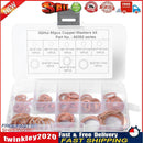 80pcs Assorted Copper Washer Set Flat Ring Seal Assortment Kit with Box Newly