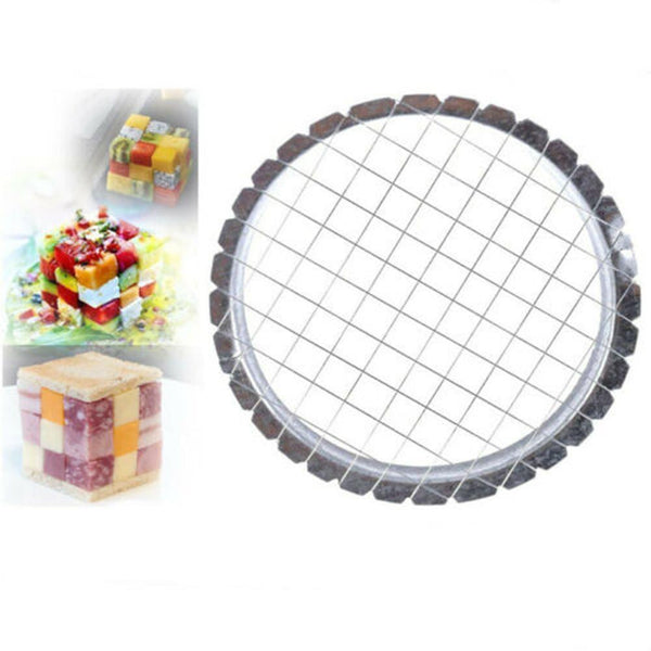1xStainless Steel Egg Chopper Vegetable Slicer Fruit Potato Cutters Cuter Q4V7