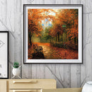 Autumn Maples 5D Full Round Drill Diamond Painting DIY Scenery Art Picture
