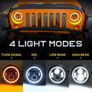 Eyebrow Indicator Lights Side Marker Lights For Jeep Wrangler JK LJ TJ CJ