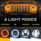 Eyebrow Indicator Lights Side Marker Lights For Jeep Wrangler JK LJ TJ CJ