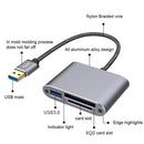 in 1 High Speed Data Transmission USB Expander USB 3.0 to XQD Memory Card Reade