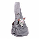 Pet Dog Cat Sling Shoulder Carrier Outdoor Travel Puppy Pouch Bag Grey