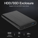 2.5 inch USB 3.0 Hard Drive Enclosure Aluminum Alloy Laptop 6Gbps HDD SSD Case