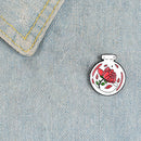 Magic Plant Bottle Brooch Badge Unisex Clothing Lapel Enamel Pins Ornaments Gift