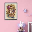 14CT Counted Flower Lantern Embroidery DIY Full Cross Stitch Cotton Thread Ki