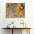 Letters Sunflower Oil Paint By Numbers Kit DIY Home Decoration Gift Wall Pict