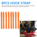 8x 13x1 inch Soft Loop Tie-Down Strap for Securing ATV Motorcycle (Orange) Newly