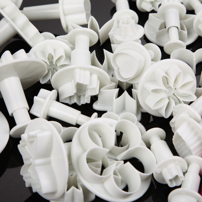 47 pcs Sugarcraft Cake Decorating Fondant Icing Plunger Tools Mold Mould Newly