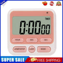 Digital Stopwatch Kitchen Countdown Timer Alarm Reminder Clock (Pink)