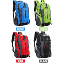 Casual Climbing Backpack Nylon Bags for Hiking Fitness Camping (Black)