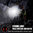 Bright Cycling Rechargeable Bicycle Lights 5000 Lumen Flashlight Bike Light