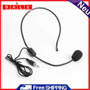 1.1m Head Mounted Microphone 3.5mm Wired Headset Mic for Teacher Guide Speech