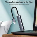 UHB01 Multi USB Splitter HUB Laptop 4 Ports USB 3.0 Expander Power Adapter