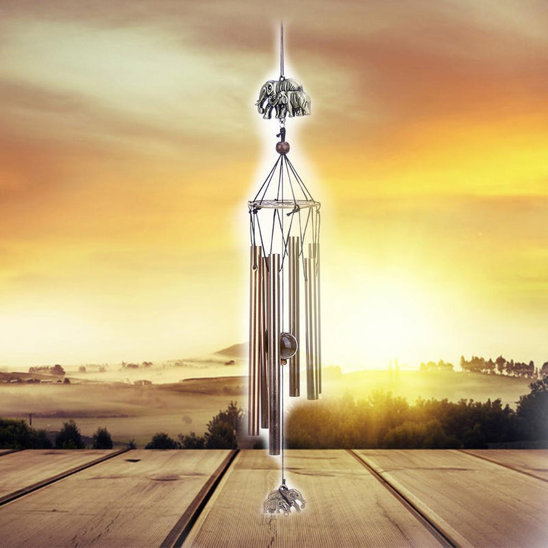 Outdoor Garden Yard Home Living Wind Chimes 6 Tubes Home Decor Gift(B)