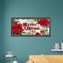 5D Full Round Drill Drawing Picture Christmas Flower Diamond Painting Room De