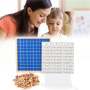 Wooden Montessori Educational Math Toys 1-100 Number Matching Table (A) Newly