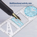 Multifunctional Geometric Ruler Mathematics Drawing Ruler - Junior High Schoo