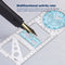 Multifunctional Geometric Ruler Mathematics Drawing Ruler - Junior High Schoo